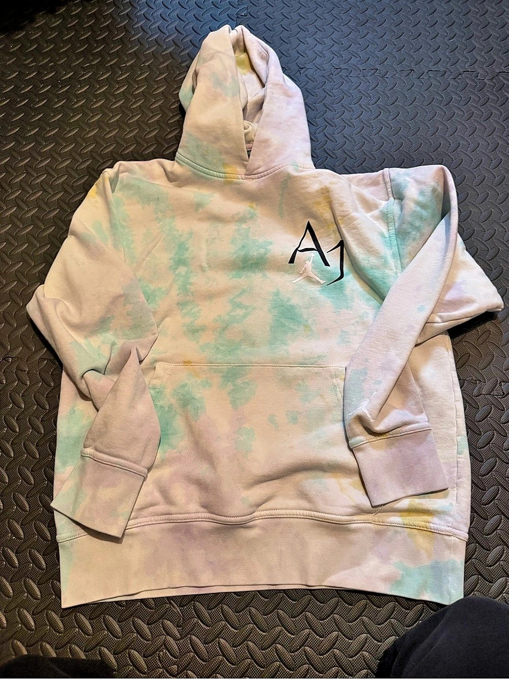 Jordan Air Jordan Tie-Dye Drawstring Hoodie Air Tie-Dye Graphic Hoodie Kids
